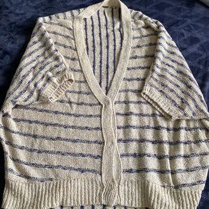 Free People Oversized Beige Sweater | L